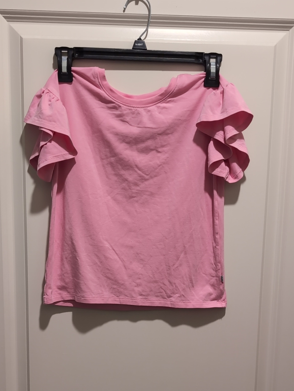 Little Sleepies Pink Ruffle Sleeve Top for Kids